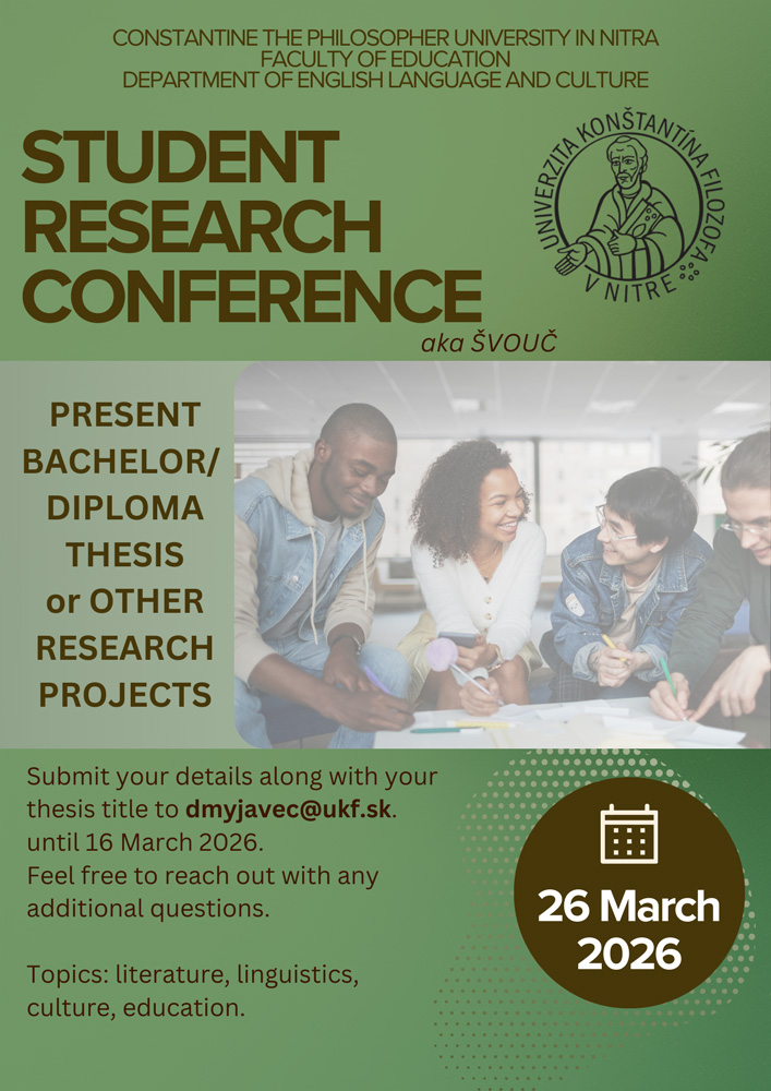 Student Research Conference KAJK 2026