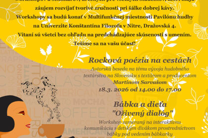 Umelecká kaviareň pokračuje: Pozývame vás na jarnú sériu tvorivých stretnutí 2026