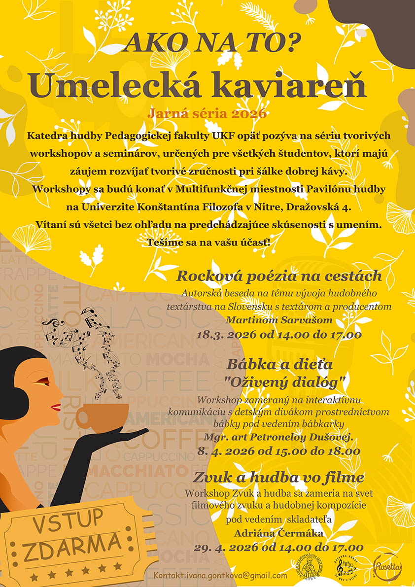 Umelecká kaviareň pokračuje: Pozývame vás na jarnú sériu tvorivých stretnutí 2026